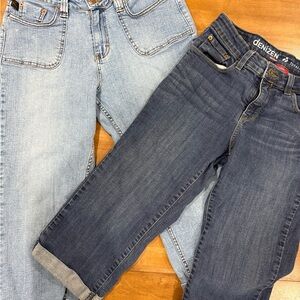 Denizen from Levi's Dark and Light Denim Capris set of 2